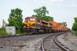 KCS 4809 leads an intermodal north 